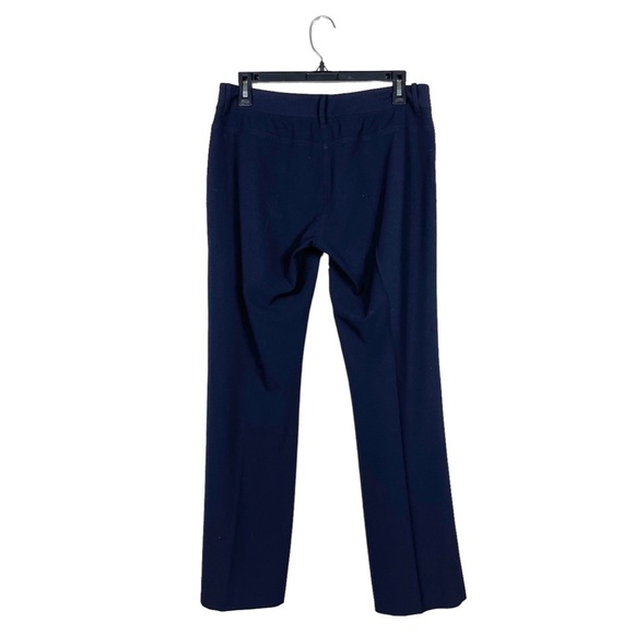 Elie Tahari for Nordstrom Navy Blue Flared Leg Stretch Dress Pants Size 8 - Picture 4 of 6